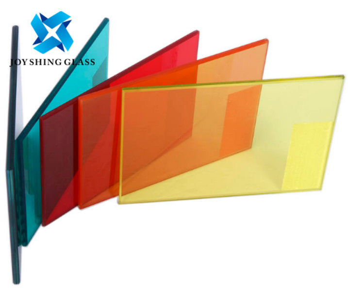 Kaca laminasi berwarna 0.76mm Ocean Blue PVB Kaca laminasi keamanan