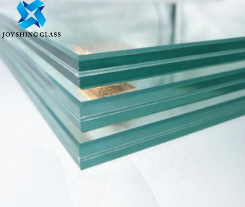 CE Low Iron Triple Laminated Glass 55.2mm 66.2mm Harga Kaca Laminasi Tempered