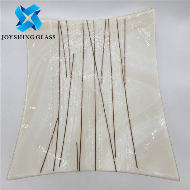 4mm 5mm 6mm Tempered Art Kaca Warna-warni Laminated Wired Glass