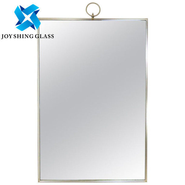 5mm Metal Framed Full Length Mirror, Rectangular Arch Free Standing Mirror Untuk Ruang Tamu