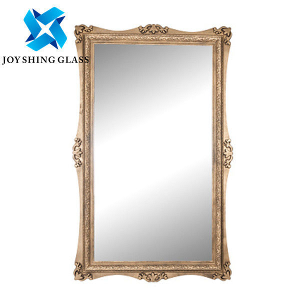 5mm Metal Framed Full Length Mirror, Rectangular Arch Free Standing Mirror Untuk Ruang Tamu