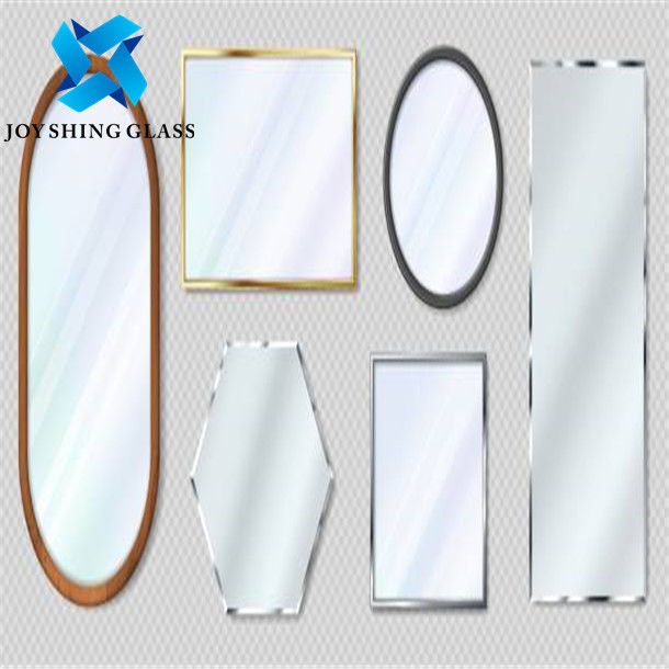 5mm Metal Framed Full Length Mirror, Rectangular Arch Free Standing Mirror Untuk Ruang Tamu