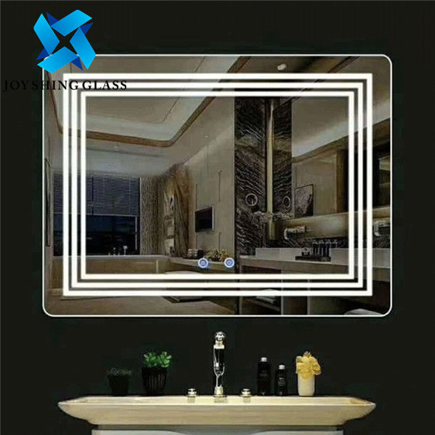Vanity Lighted Wall Mounted Mirror Untuk Dekorasi Kamar Mandi, Cermin LED