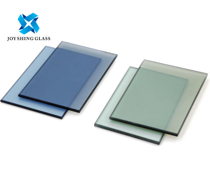 Ford Blue Float Glass 3660 * 2134mm Pelat Kaca Terapung Berwarna Tempered