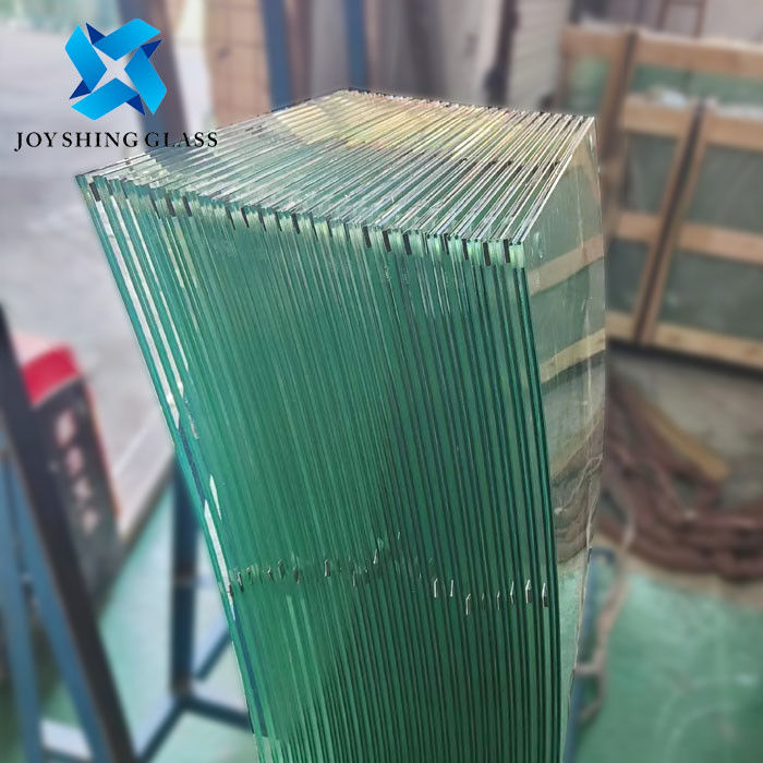 Pintu Kamar Mandi Kaca Laminasi Kustom 6 + 6 Film PVB Kaca Laminasi Ganda yang Dikeraskan