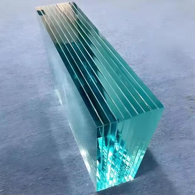 Pilihan Arsitektur Kaca Laminasi Ultra-Jelas Refleksi Rendah Untuk Toko Mewah Meja Makan Hotel Kamar Hidup Tangga