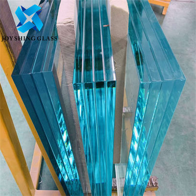 Tempered Bullet Proof Glass Dilaminasi Struktur Padat Bentuk Datar