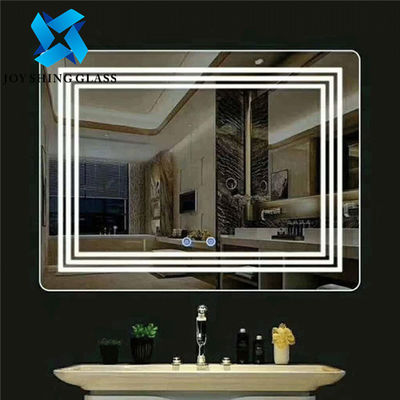 Cermin Pembesar Kamar Mandi Berlampu LED Terpasang di Dinding 3000K 4000K 5000K 6000K