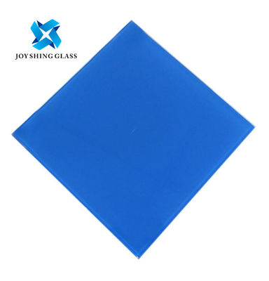 Kaca Apung Reflektif Biru Tua Dilapisi 3mm-6mm Untuk Jendela / Bangunan