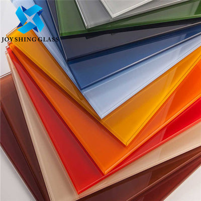 3mm-12mm Berwarna Kaca Tempered Lembaran Kaca Cetak Layar Sutra
