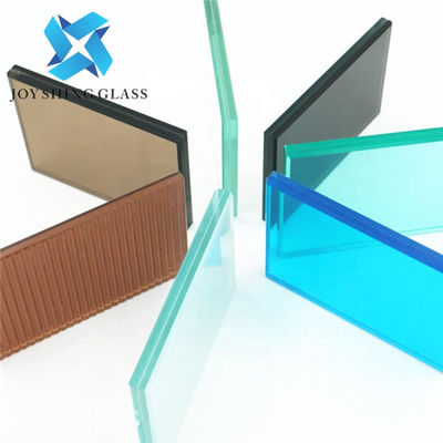 10.38mm Ford Biru Warna Laminasi Kaca Untuk Partisi