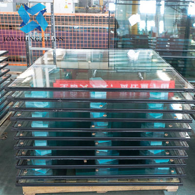 Kaca Float Terisolasi Rendah 6+12A+6 Kaca Float Ultra Bening Transmisi Tinggi