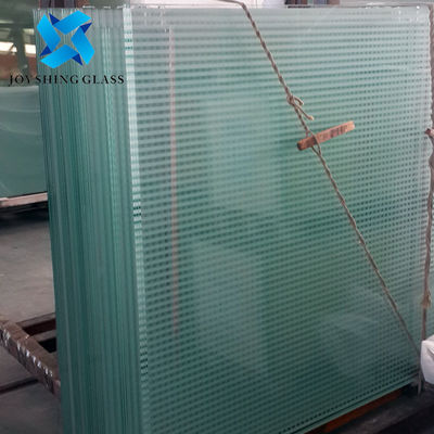 Panel kaca laminasi PVB dengan pita glaze keramik goreng