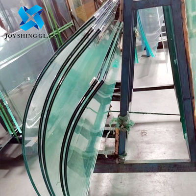 Low Iron Curved Tempered Laminated Glass Untuk Lift