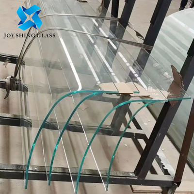8mm Ultra Clear Bent Toughened Glass Untuk Curved Staircase Glass