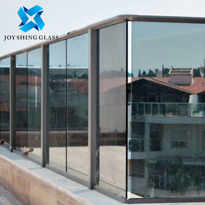 Customized 10mm Dark Grey Toughened Glass Untuk Guardrail