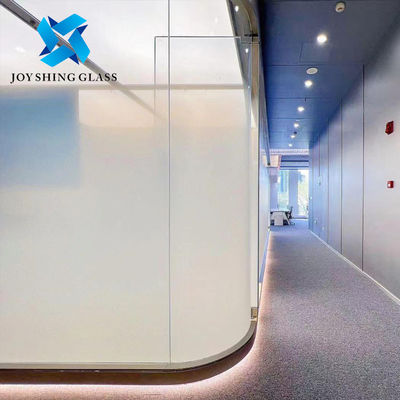 Disesuaikan 16.76mm Susu Putih Gradient Laminated Glass Partitions