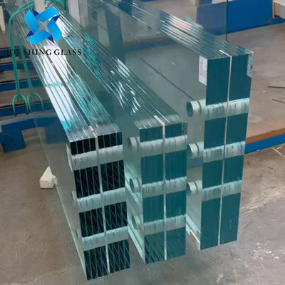 Rib Kaca Laminasi Tempered Ultra-Clear Untuk Dinding Tirai