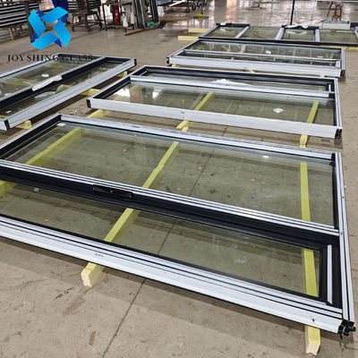 Pintu Kaca Aluminium Geser Horizontal Untuk Ruang Tamu