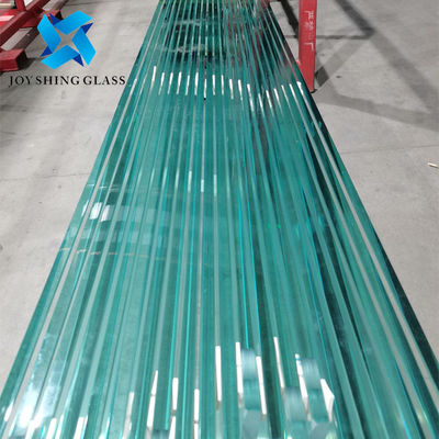 Customized 10mm Ultra Clear Toughened Glass dengan tepi yang dipoles
