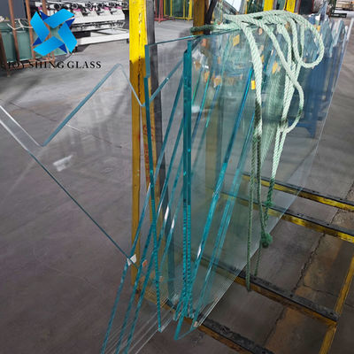 8mm Kristal Ketahanan Kaca 5/16 Inci Tempered tangga Kaca